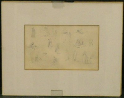 Lot 50 - Charles Emile Jacque French, 1813-1894 FIGURE...