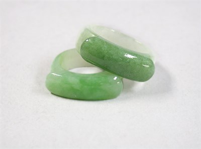 Lot 481 - Two Jade Rings