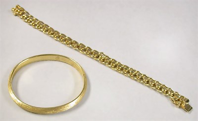 Lot 292 - Two Gold Bracelets