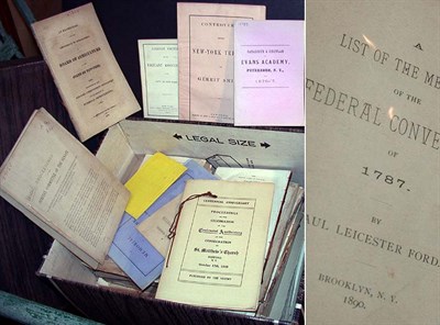 Lot 163 - [BOOKS] Approximately 100 pieces of American...