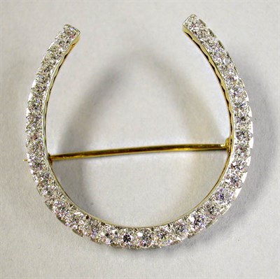 Lot 634 - Diamond Horseshoe Pin