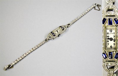 Lot 358 - Lady's Diamond Wristwatch