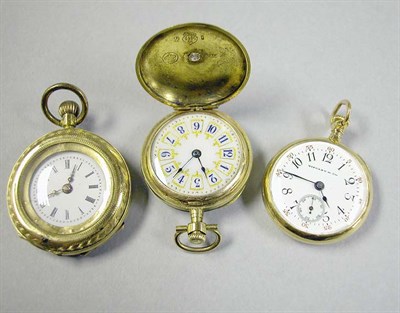 Lot 350 - Three Lady's Lapel Watches