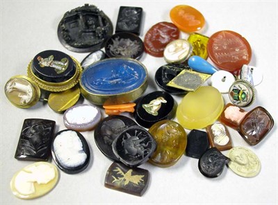 Lot 245 - Group of Assorted Intaglios and Micromosaics