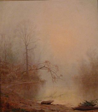 Lot 180 - Jervis McEntee 1828-1891 MISTY MORNING Signed...
