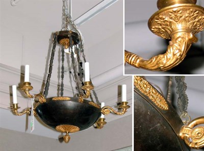 Lot 423 - Empire Style Gilt and Patinated-Metal...