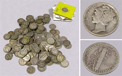Lot 208 - Group of Assorted US Dimes