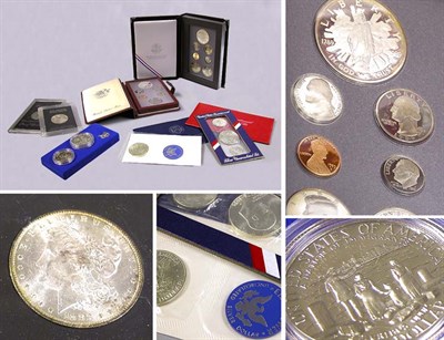 Lot 193 - Group of Assorted US Coins and Proof Sets