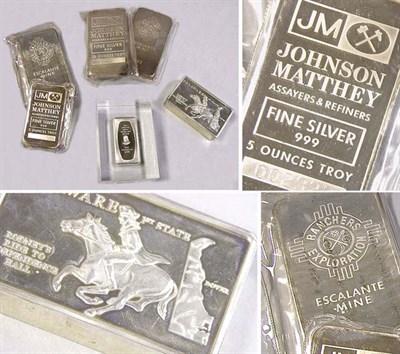 Lot 217 - Group of Assorted Silver Ingots
