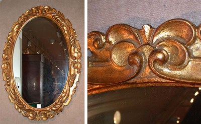 Lot 188 - Pair of Louis XV Style Gilt-Wood Mirrors Each...