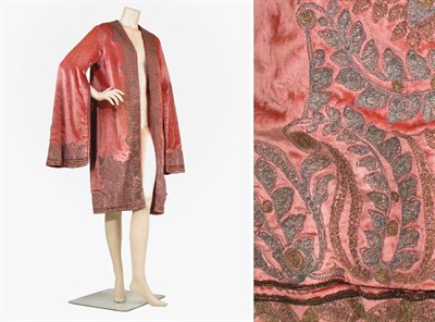 Lot 3429 - Babani Antique Rose Pink Silk Velvet Evening...
