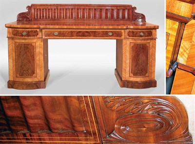 Lot 211 - Victorian Style Satinwood Inlaid Mahogany...