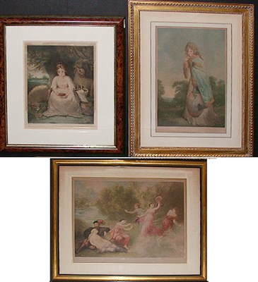 Lot 119 - After Sir Thomas Lawrence MISS FARREN Color...
