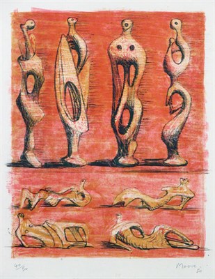 Lot 1275 - Henry Moore STANDING AND RECLINING FIGURES...