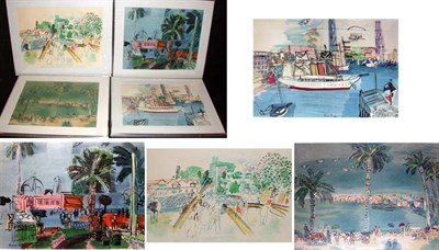 Lot 144 - Raoul Dufy [VARIOUS SCENES] Four color...