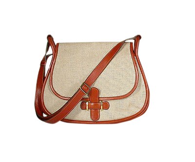 Lot 3733 - Hermes Toile H-Canvas Glycka Bag The...