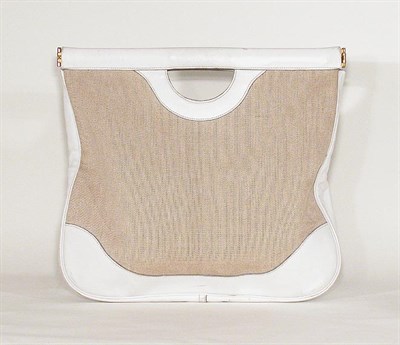Lot 3735 - Hermes Toile H-Canvas Sac a Depeche 41-2 Bag...