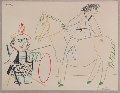 Lot 1295 - After Pablo Picasso [LE CIRQUE] Color...
