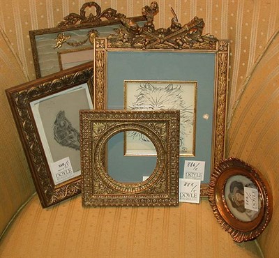 Lot 88B - Group Lot of Five Small Frames