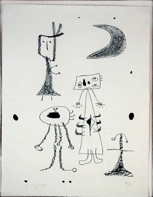 Lot 1269 - Joan Miró FEMMES (MOURLOT 60) Lithograph, 1948,...