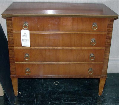 Lot 182 - Neoclassical Style Fruitwood Four-Drawer Chest