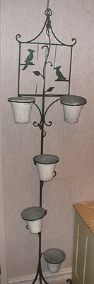 Lot 183 - Two Painted Metal Plant Holders
