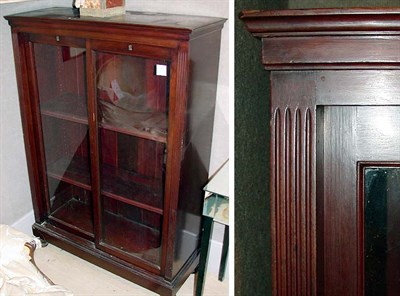 Lot 312 - Georgian Style Mahogany Glass Door Bookcase