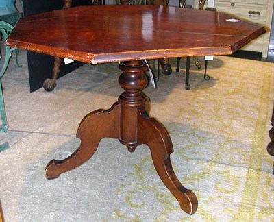 Lot 196 - Victorian Fruitwood Octagonal Center Table