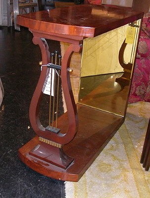 Lot 199 - Pair of Lyre Base Side Tables