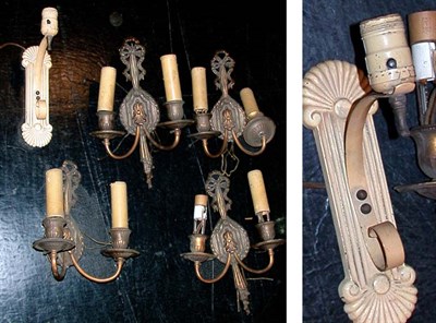 Lot 202 - Miscellaneous Group of Metal Sconces