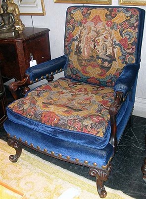 Lot 211 - Georgian Style Needlework Upholstered Mahogany...