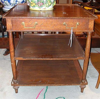 Lot 227 - Provincial Style Stained Wood Side Table