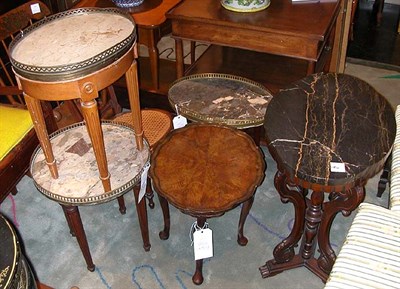 Lot 228 - Miscellaneous Group of Five Low Tables