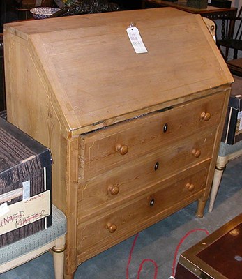 Lot 233 - Georgian Style Pine Slant Front Desk