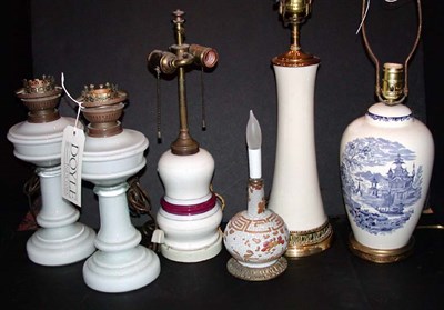 Lot 330 - Miscellaneous Group of Six Lamps