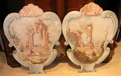 Lot 335 - Pair of Venetian Style Painted and Decorated...