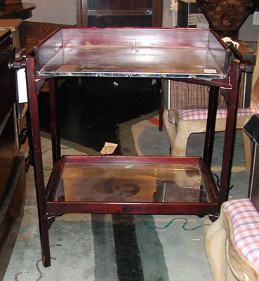 Lot 248 - Georgian Style Mahogany Bar Cart