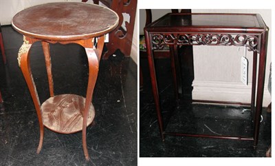 Lot 249 - Victorian Oak Circular Table; Together with a...