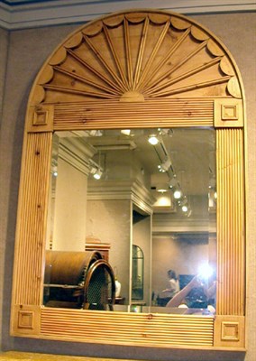 Lot 339 - Provincial Georgian Style Pine Mirror