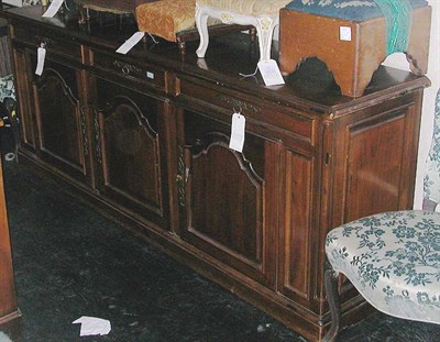 Lot 255 - Provincial Style Fruitwood Credenza