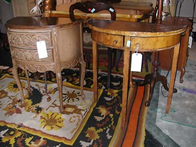 Lot 268 - Two Demilune Tables