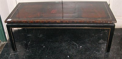 Lot 275 - Asian Black Lacquered Coffee Table