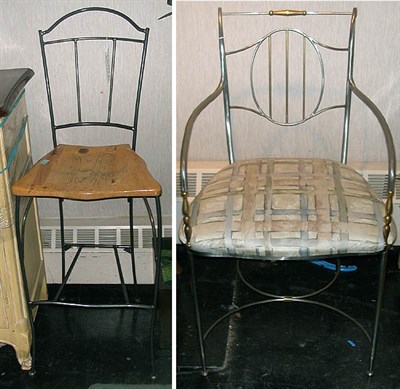Lot 278 - Two Metal Chairs