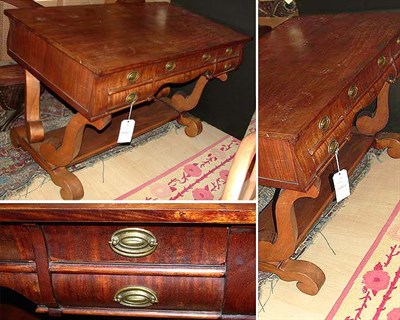 Lot 355 - Empire Style Mahogany Writing Table