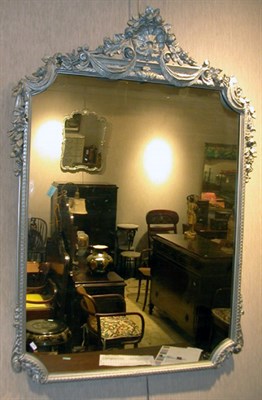 Lot 290 - Neoclassical Style Silver Painted Mirror