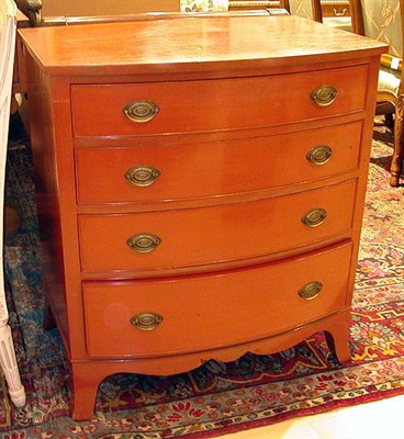Lot 359 - Pair of Georgian Style Bow Front Chests