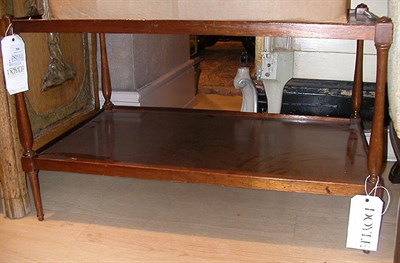 Lot 384 - Pair of Regency Style Mahogany Two-Tier Low...