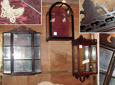 Lot 385 - Miscellaneous Group of Three Hanging Vitrines