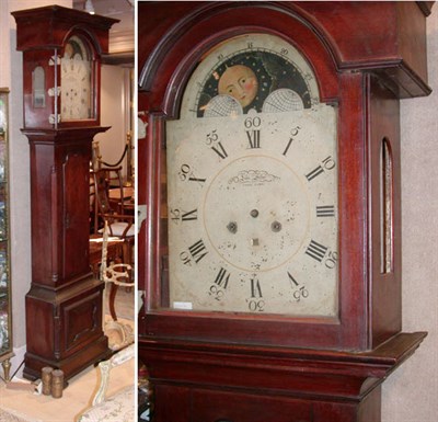 Lot 171 - Late George III Mahogany Tall Case Clock