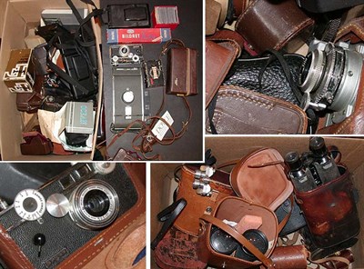 Lot 453 - Miscellaneous Group of Cameras and Binoculars...